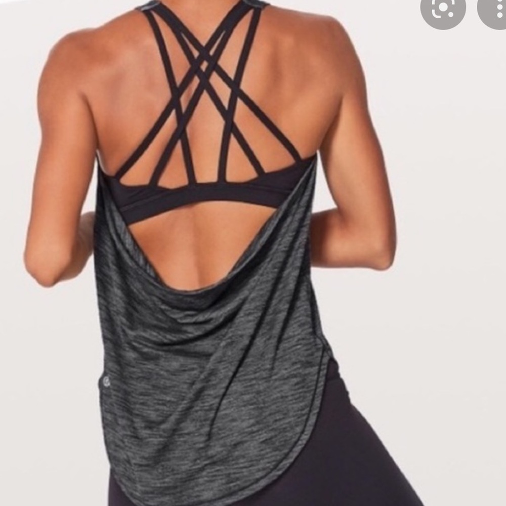 Lululemon open back bra tank size 8